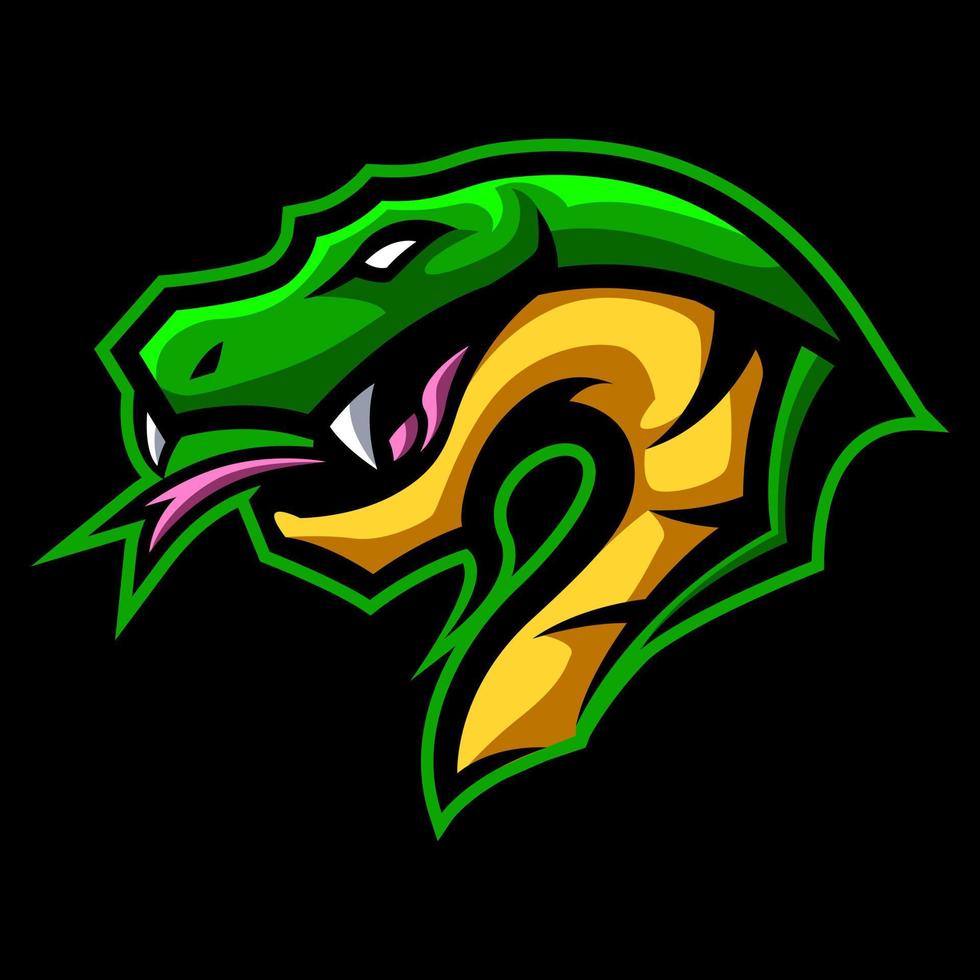illustration vector graphic of Snake Serpent mascot logo perfect for sport