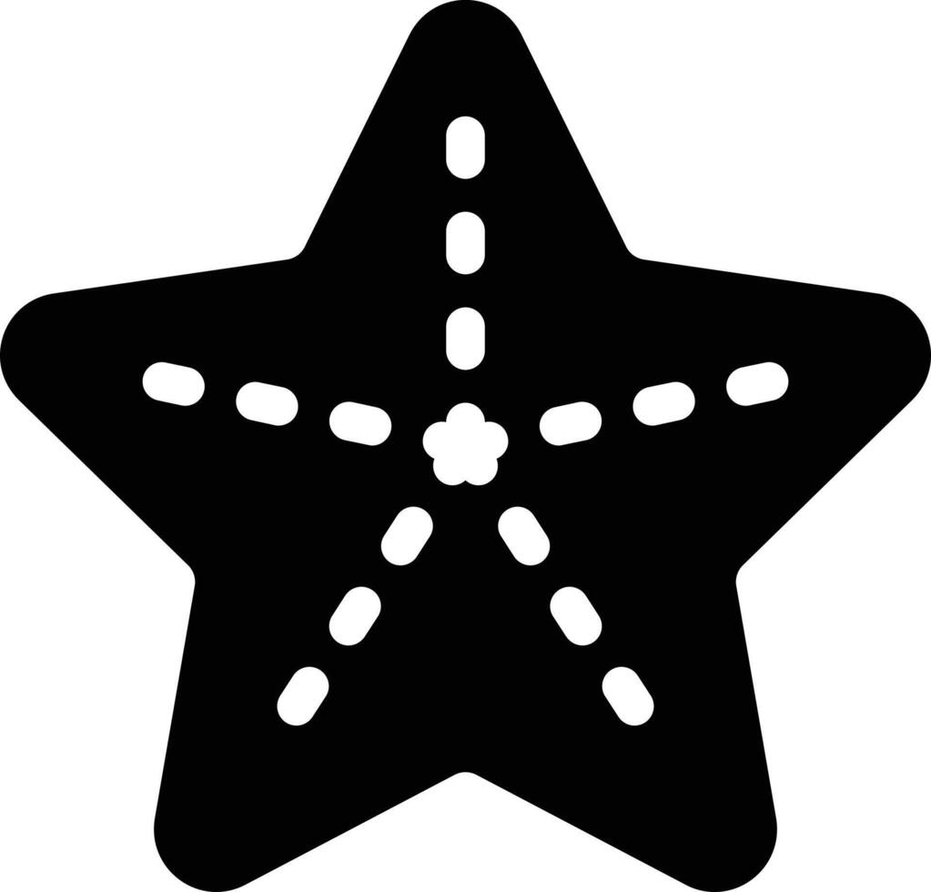 ilustración vectorial de estrellas de mar en un fondo. símbolos de calidad premium. iconos vectoriales para concepto y diseño gráfico. vector