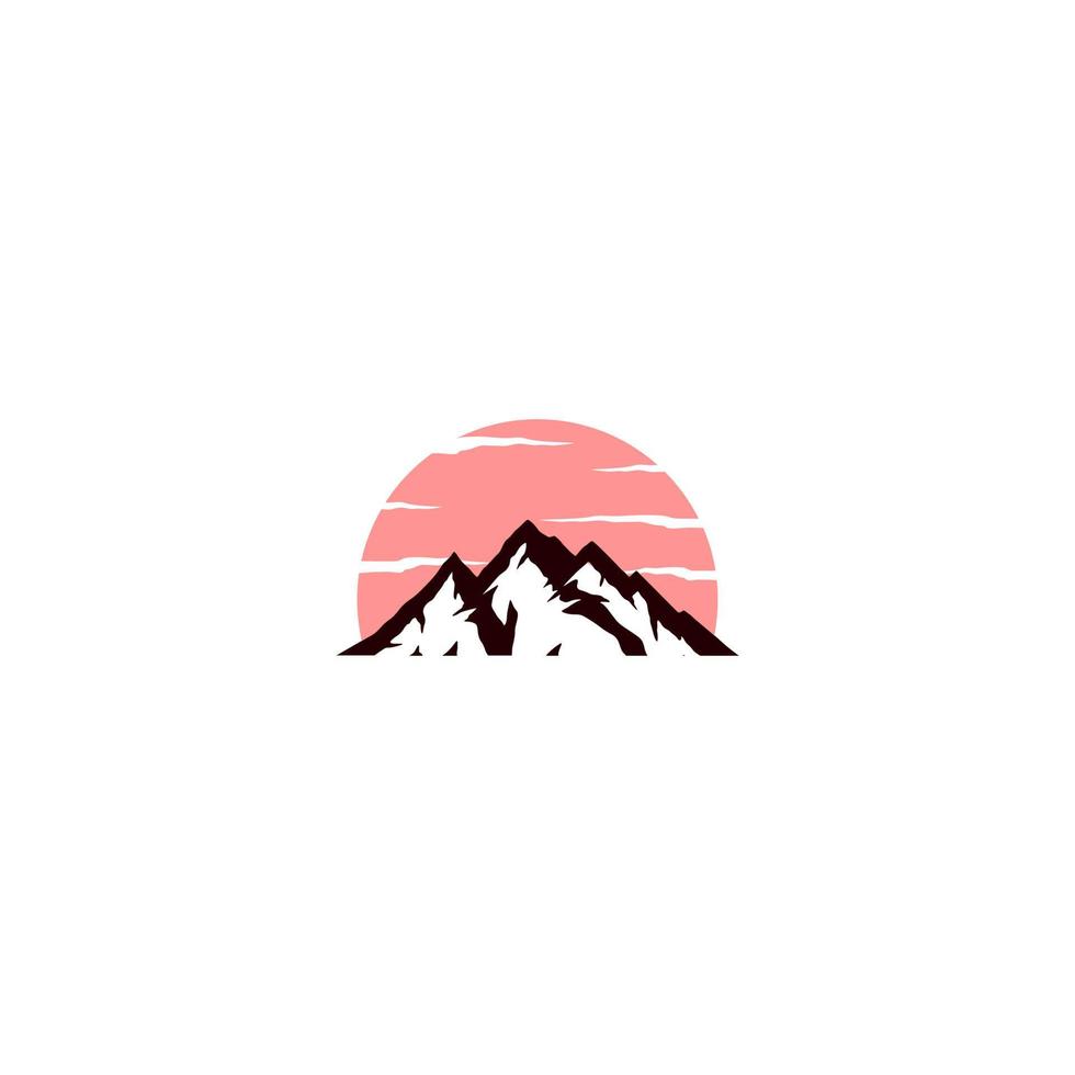 mountain logo design, mountain view logo vector