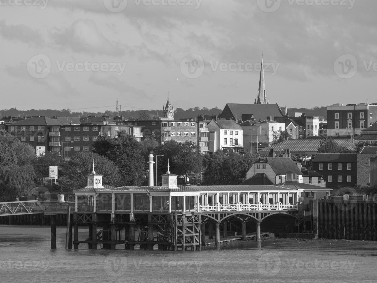 the thames river in england photo