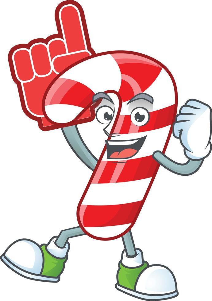 Christmas candy cane cartoon vector