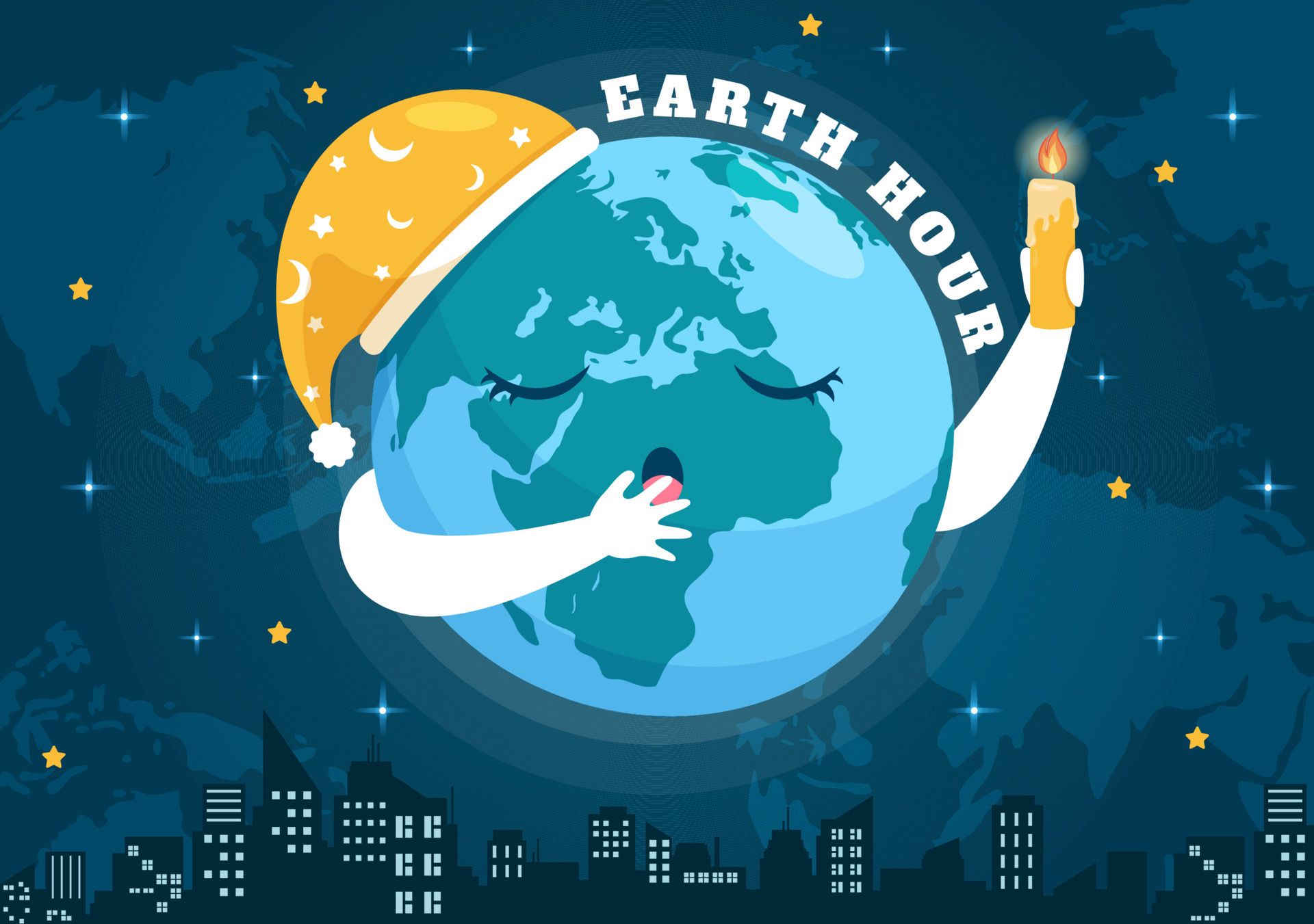 happy-earth-hour-day-illustration-with-lightbulb-world-map-and-time-to