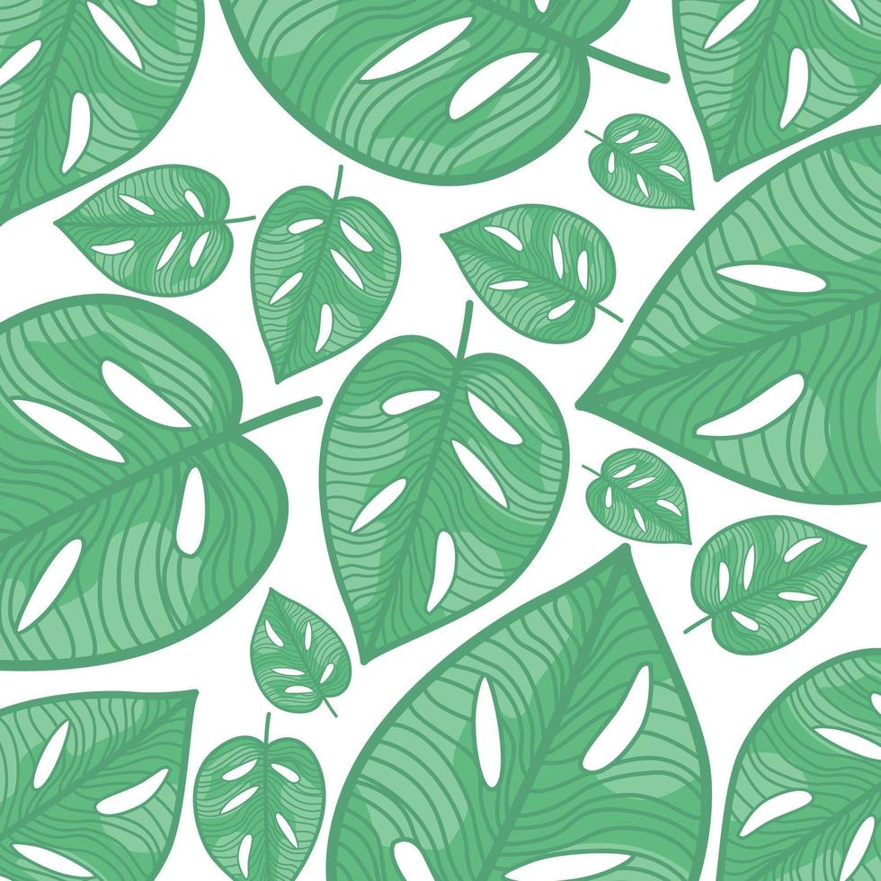 fondo de hoja verde vector