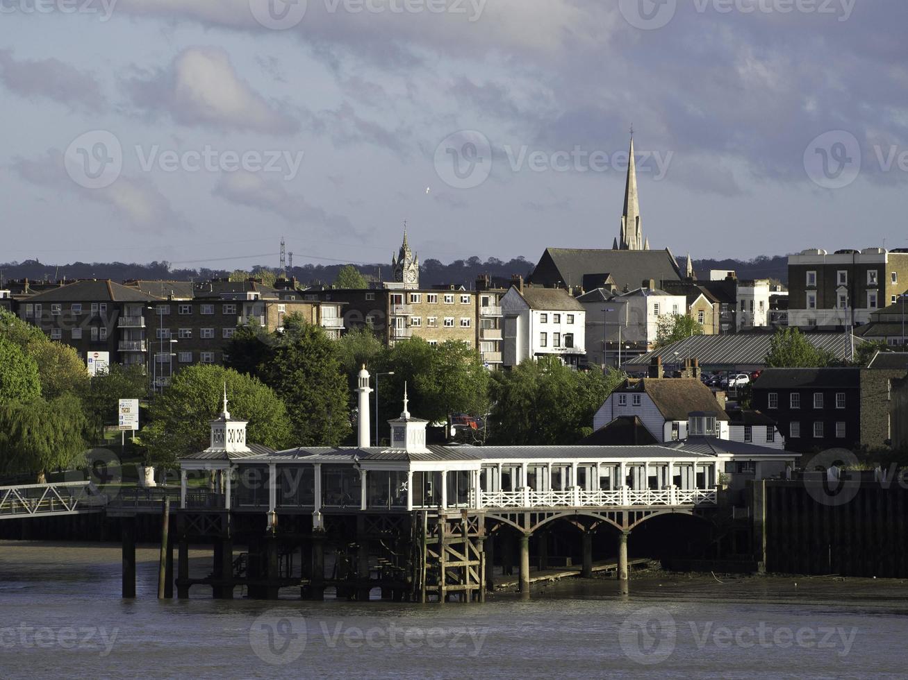 the thames river in uk photo