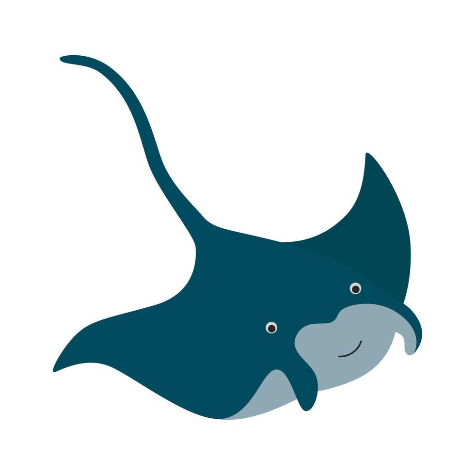 Manta Ray Fish Ocean vector