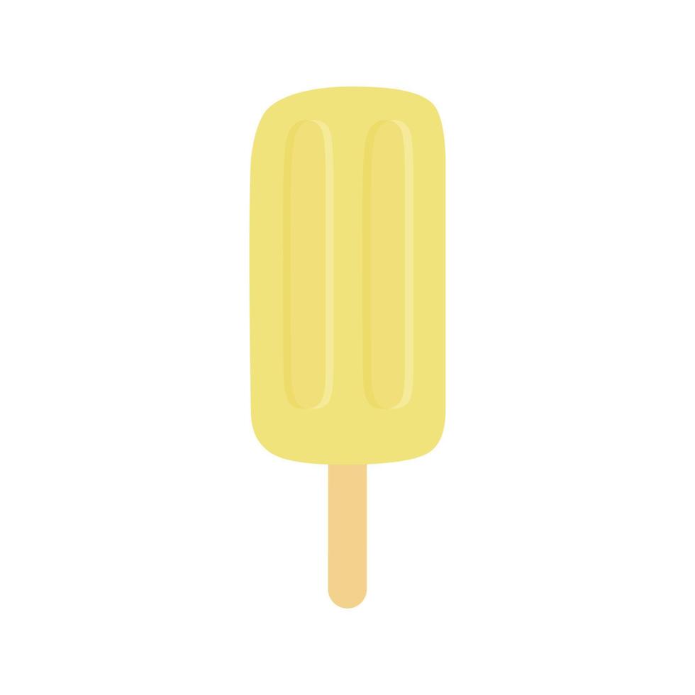 helado amarillo vector