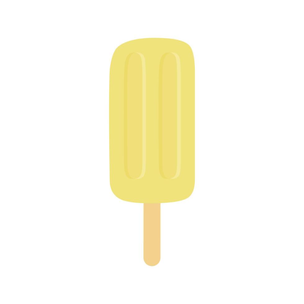 yellow ice cream vector