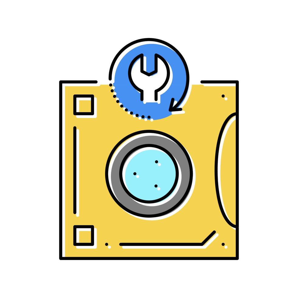 tape backup restore services color icon vector illustration 19523385