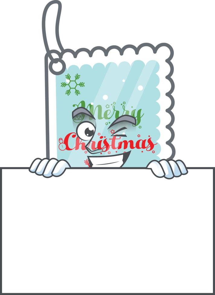 dibujos animados de tarjeta de felicitación de navidad vector