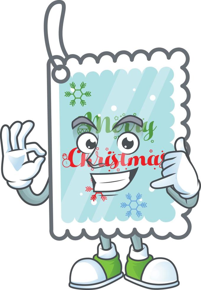 dibujos animados de tarjeta de felicitación de navidad vector
