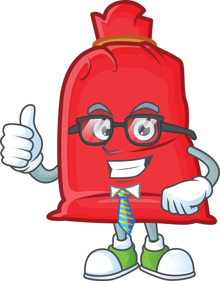 Santa bag close cartoon vector