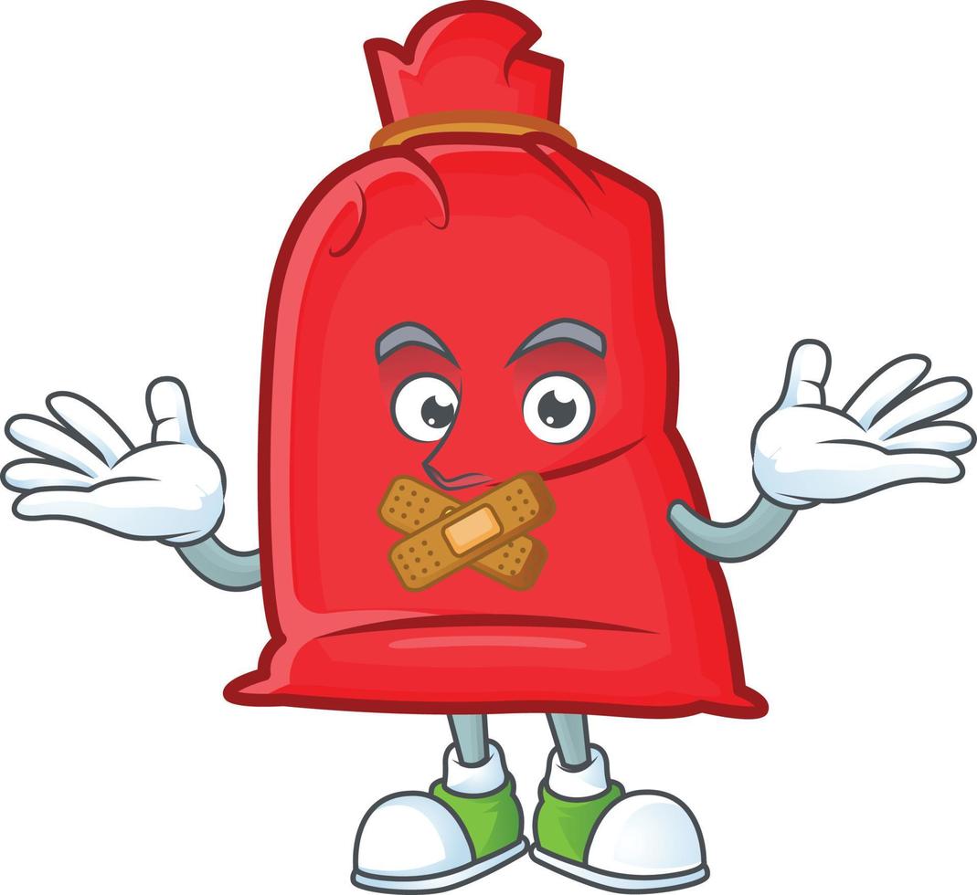 Santa bag close cartoon vector