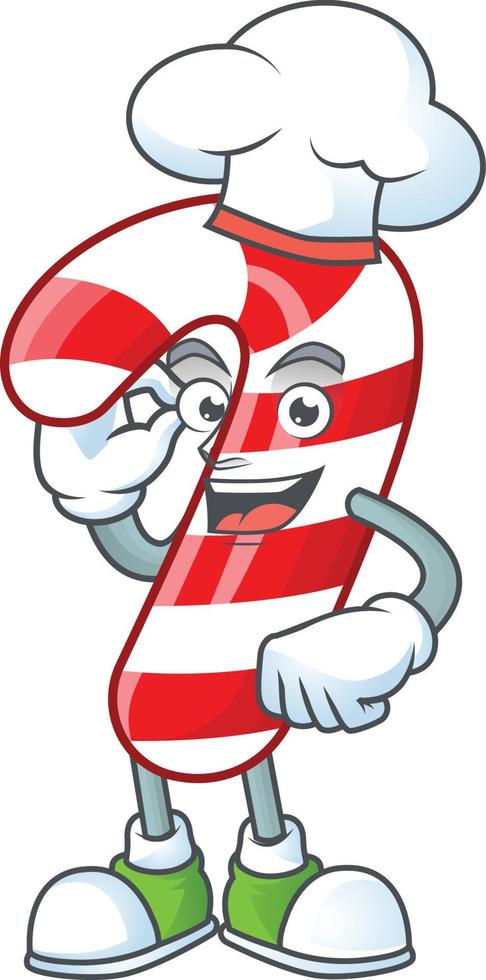 Christmas candy cane cartoon vector