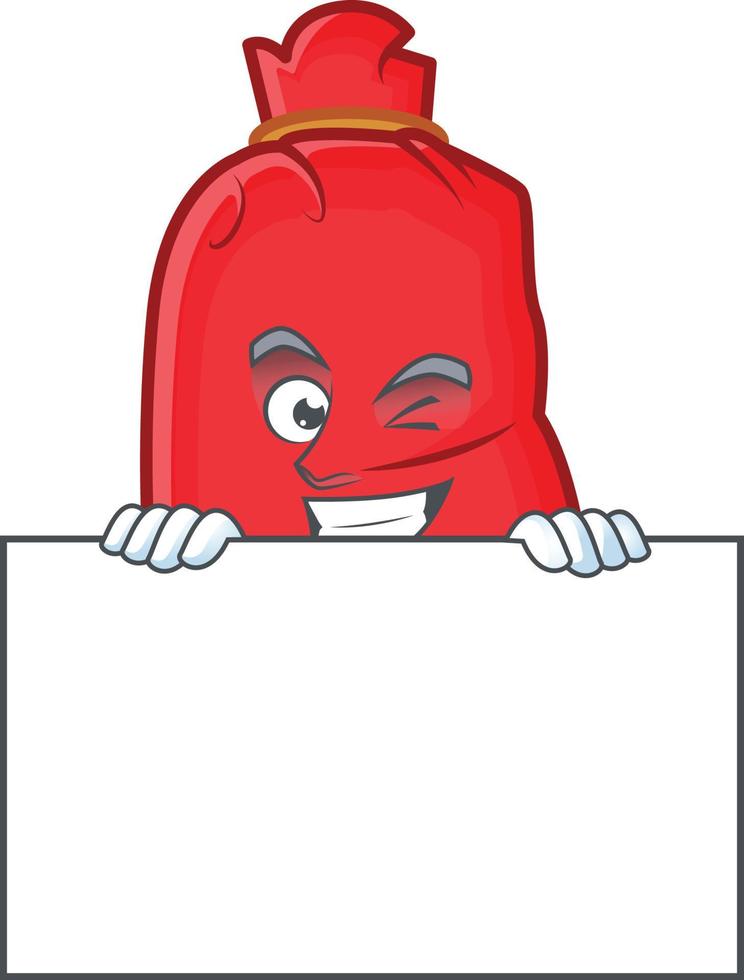 Santa bag close cartoon vector