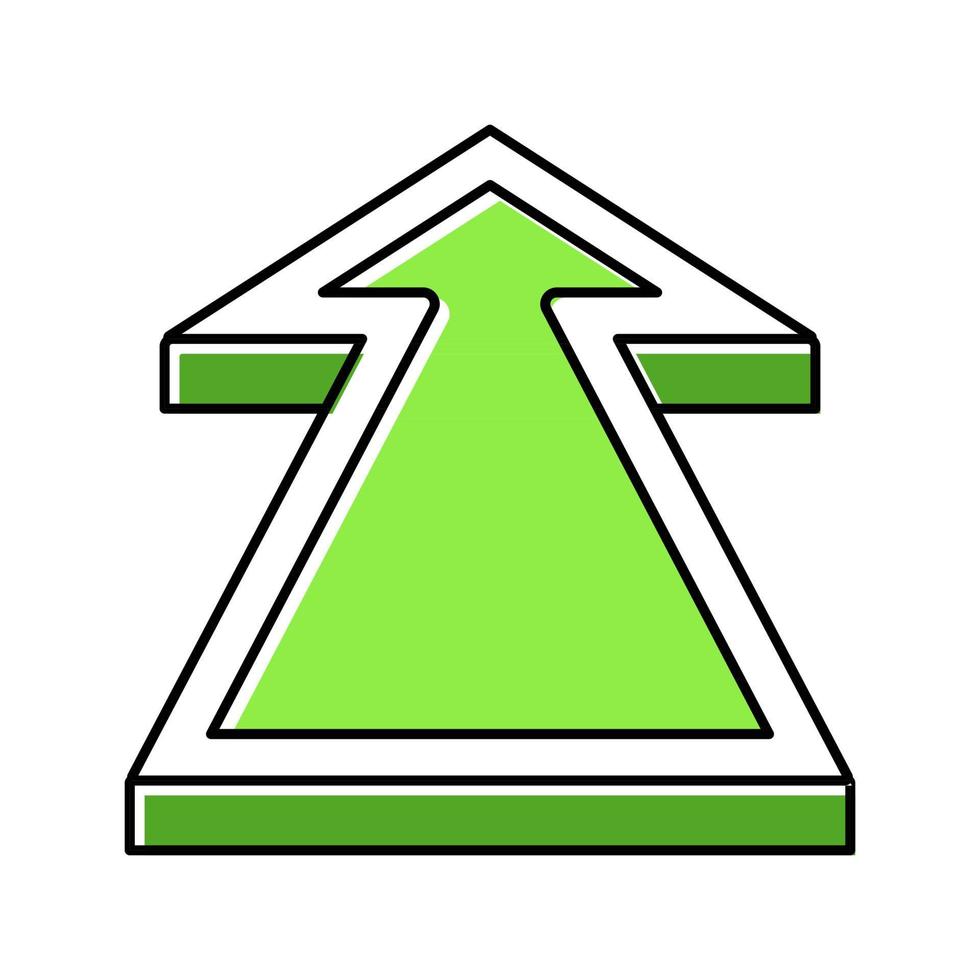 forward arrow color icon vector illustration