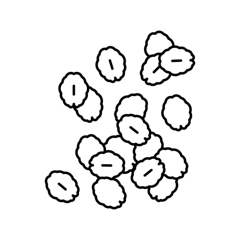 grains oatmeal line icon vector illustration