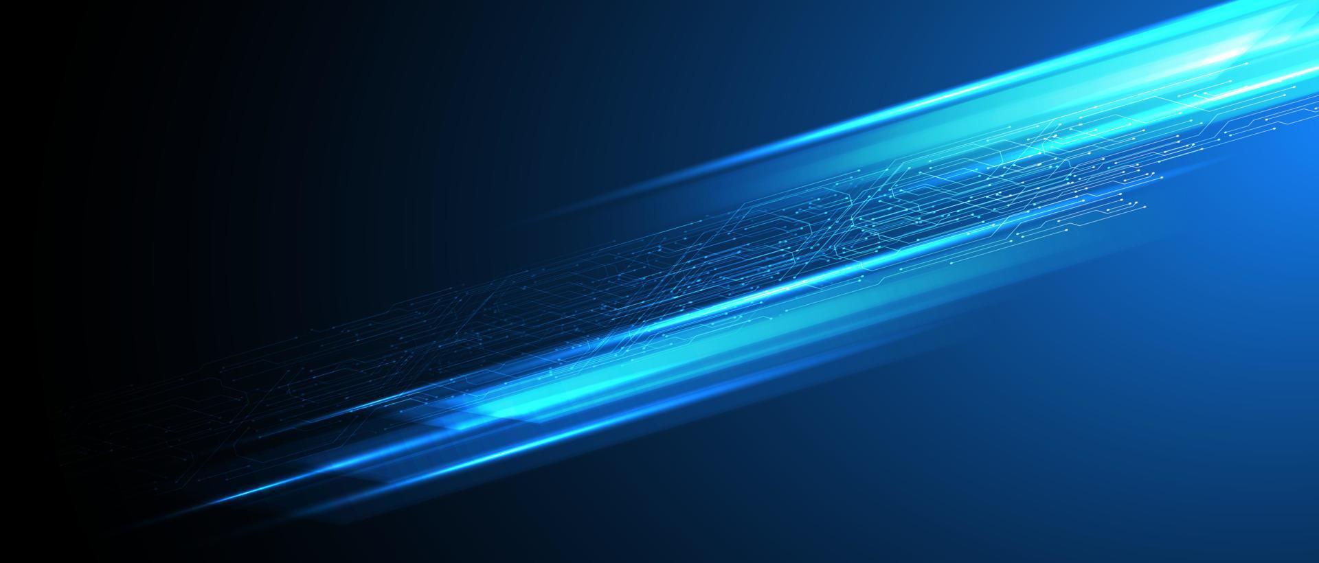 fondo abstracto tecnología movimiento velocidad luz azul alta velocidad efecto de luz movimiento movimiento de alta velocidad futurista sobre fondo azul de alta tecnología. vector