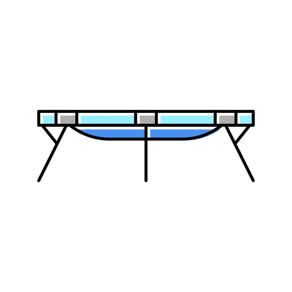 sleeping cot color icon vector illustration