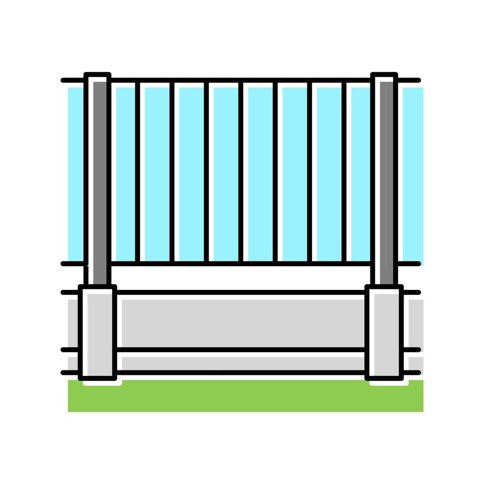 house fence color icon vector illustration