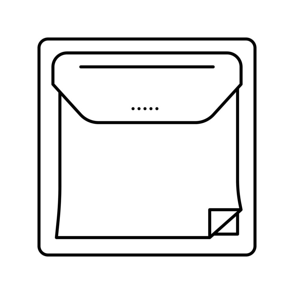 notes dispenser line icon vector illustration