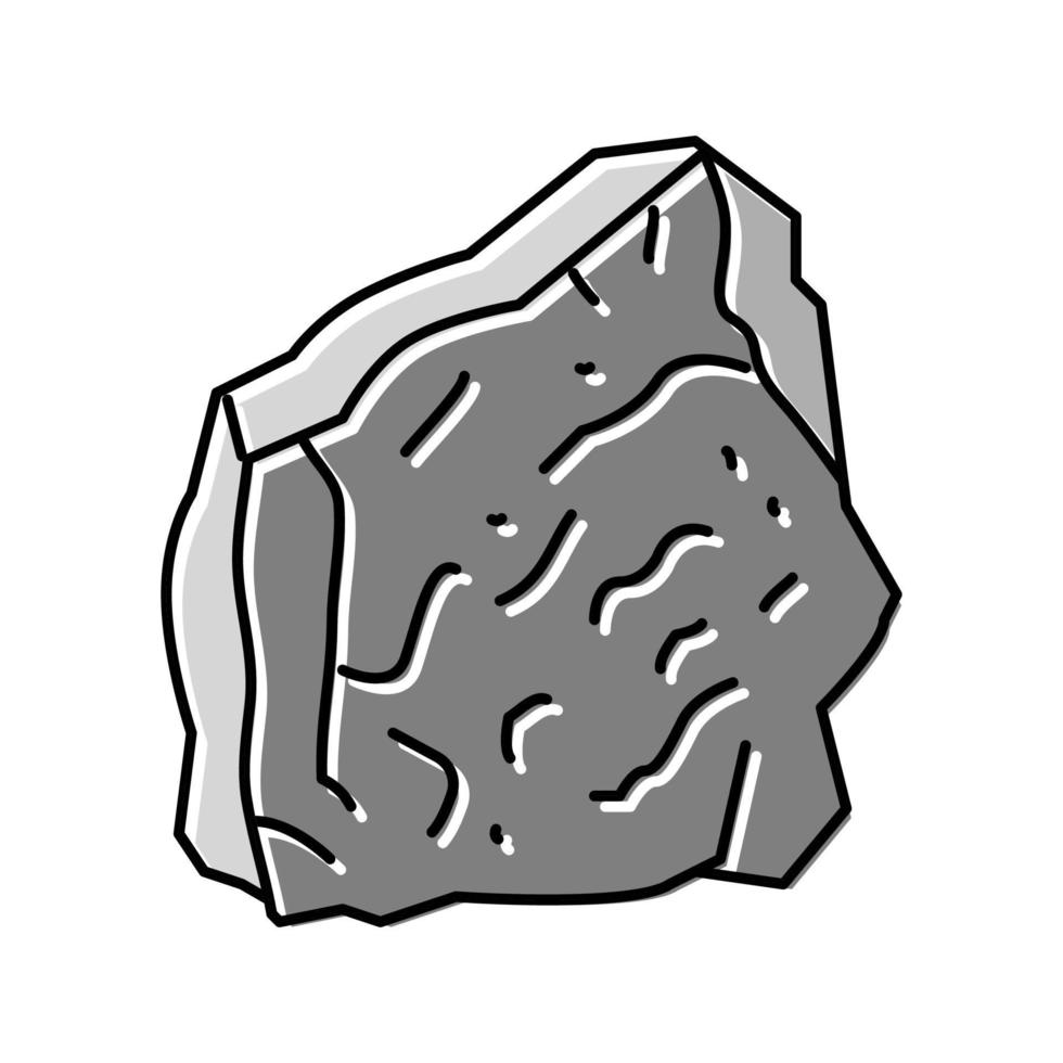 ilustración de vector de icono de color de roca de piedra de granito