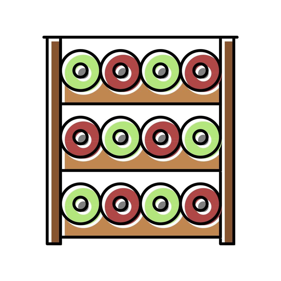 wine rack color icon vector illustration