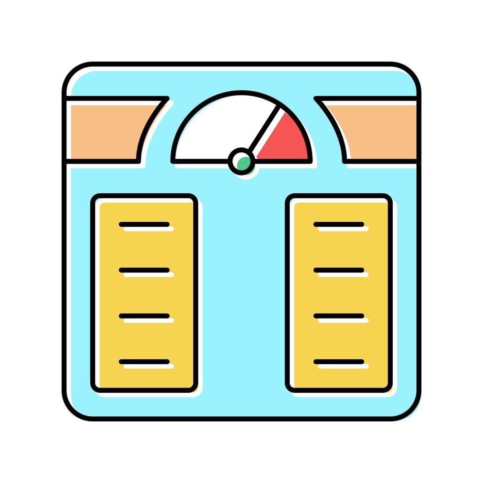 weight controling color icon vector illustration