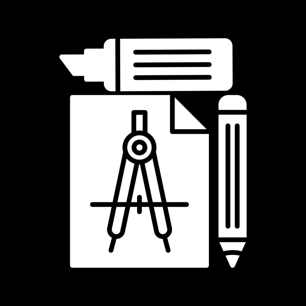 icono de vector de herramientas de estudio