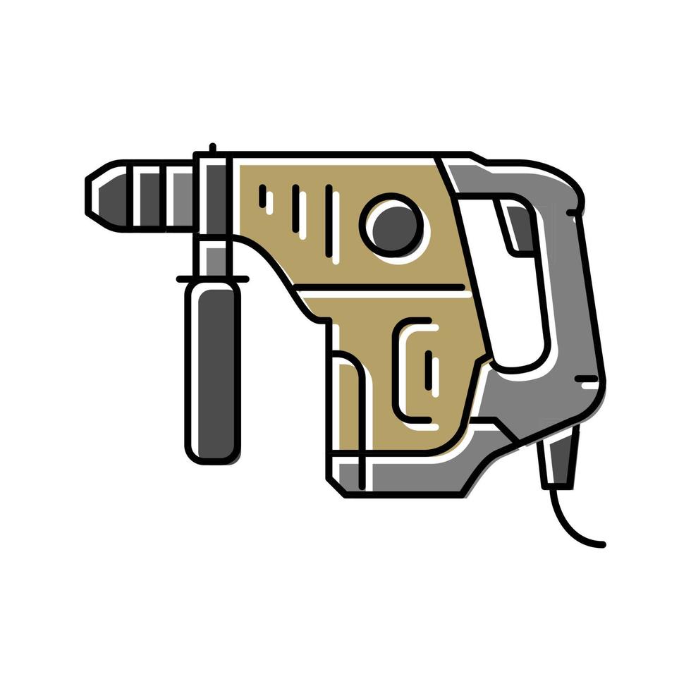 drill machine color icon vector illustration