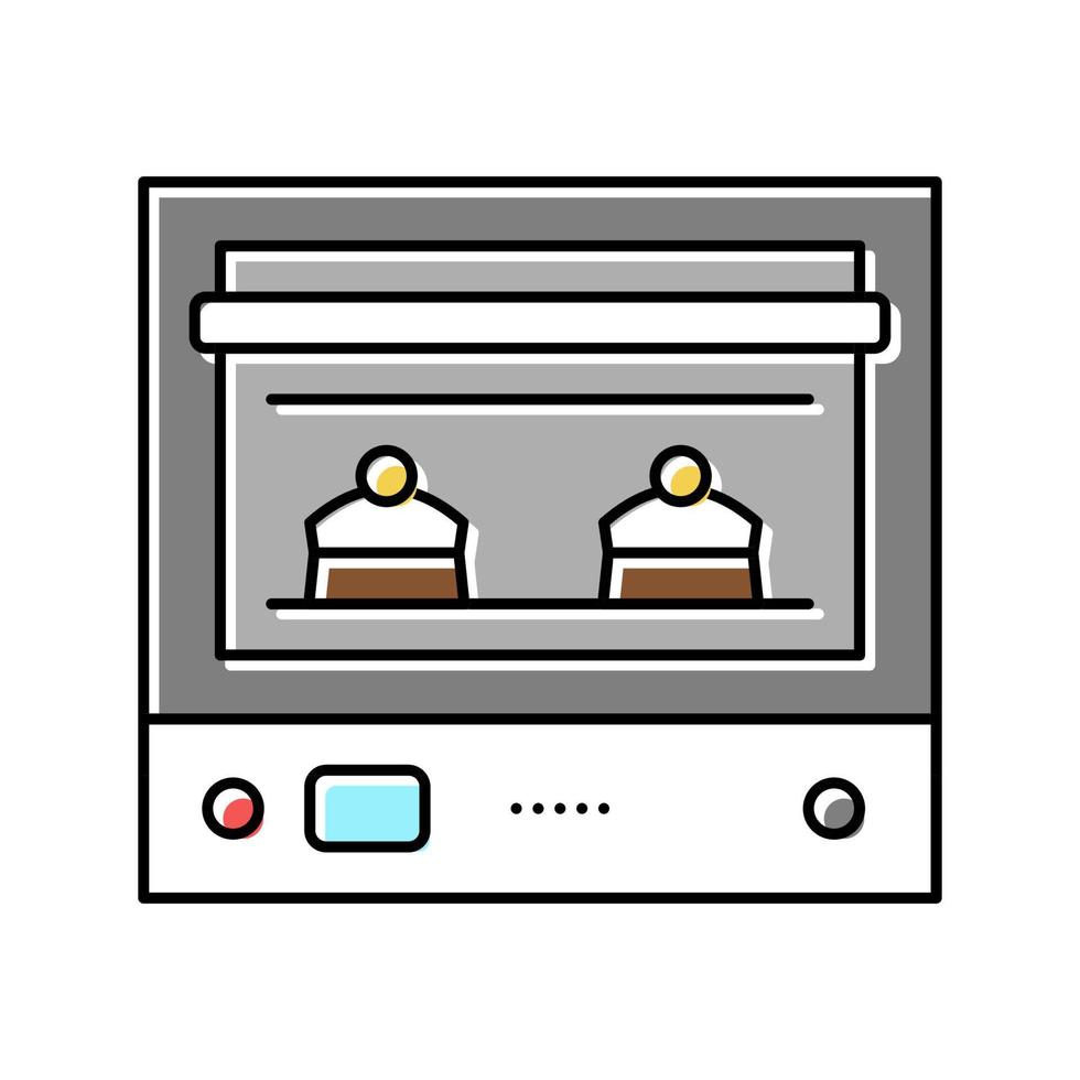 oven baking dessert color icon vector illustration