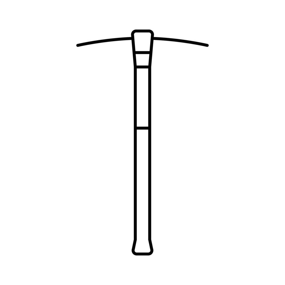pick axe weapon line icon vector illustration