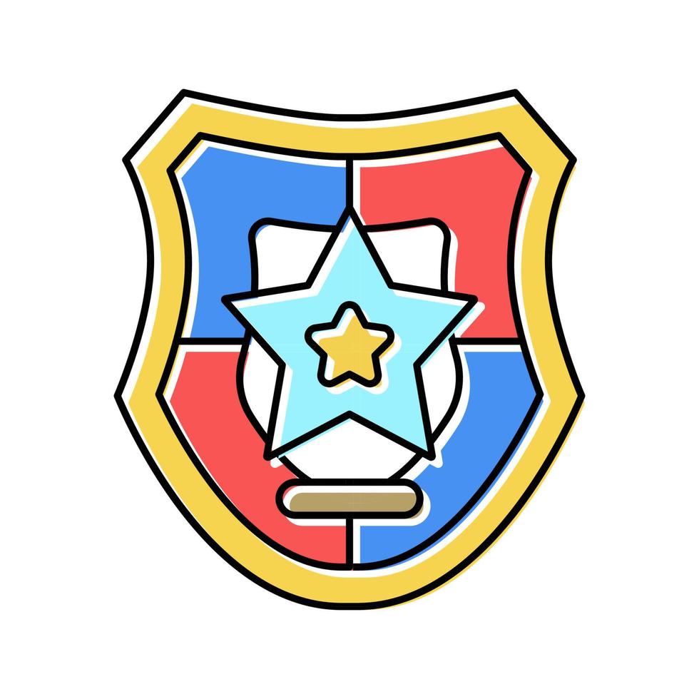 trophy reward color icon vector illustration