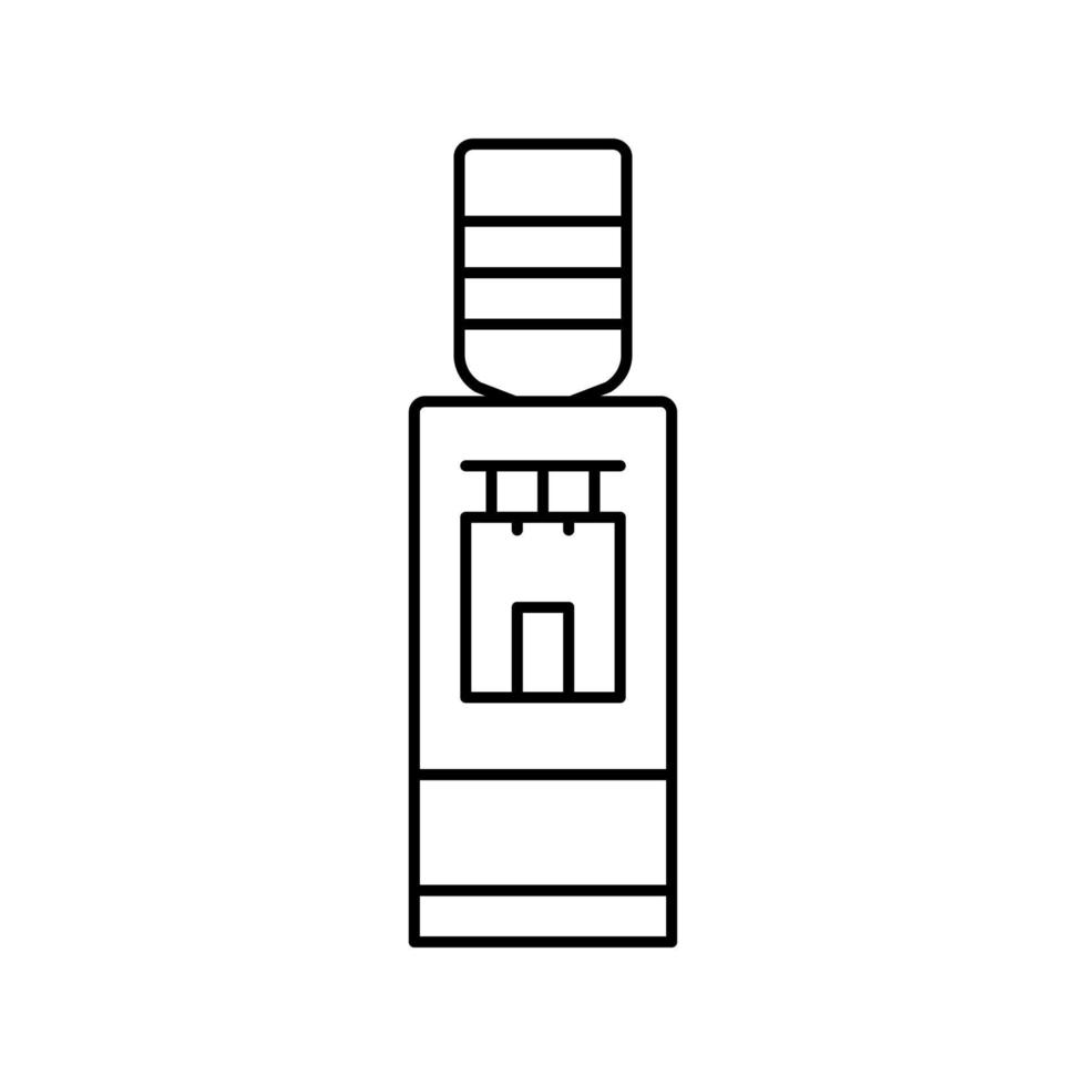 water cooler equipment line icon vector illustration