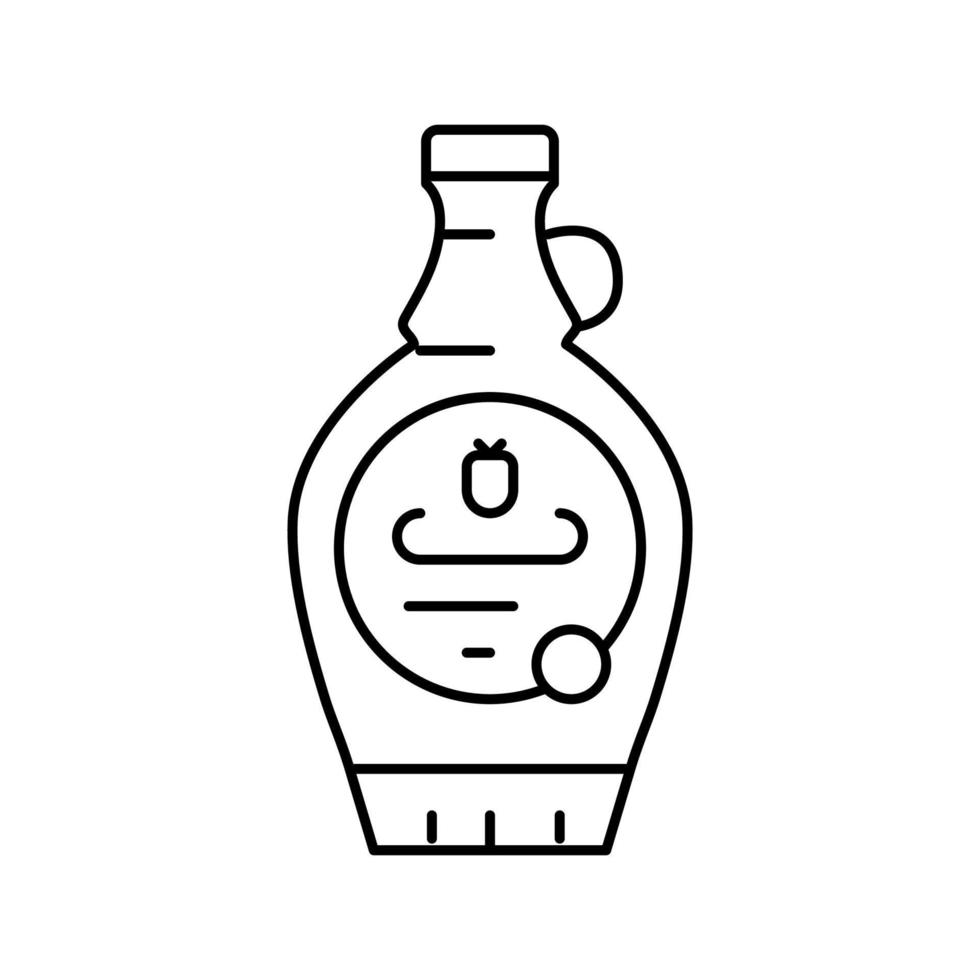 tea blackberry line icon vector illustration