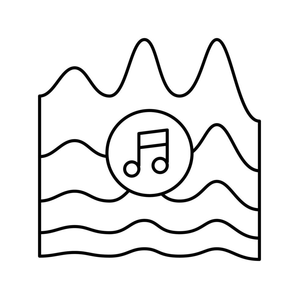 tone music line icon vector illustration