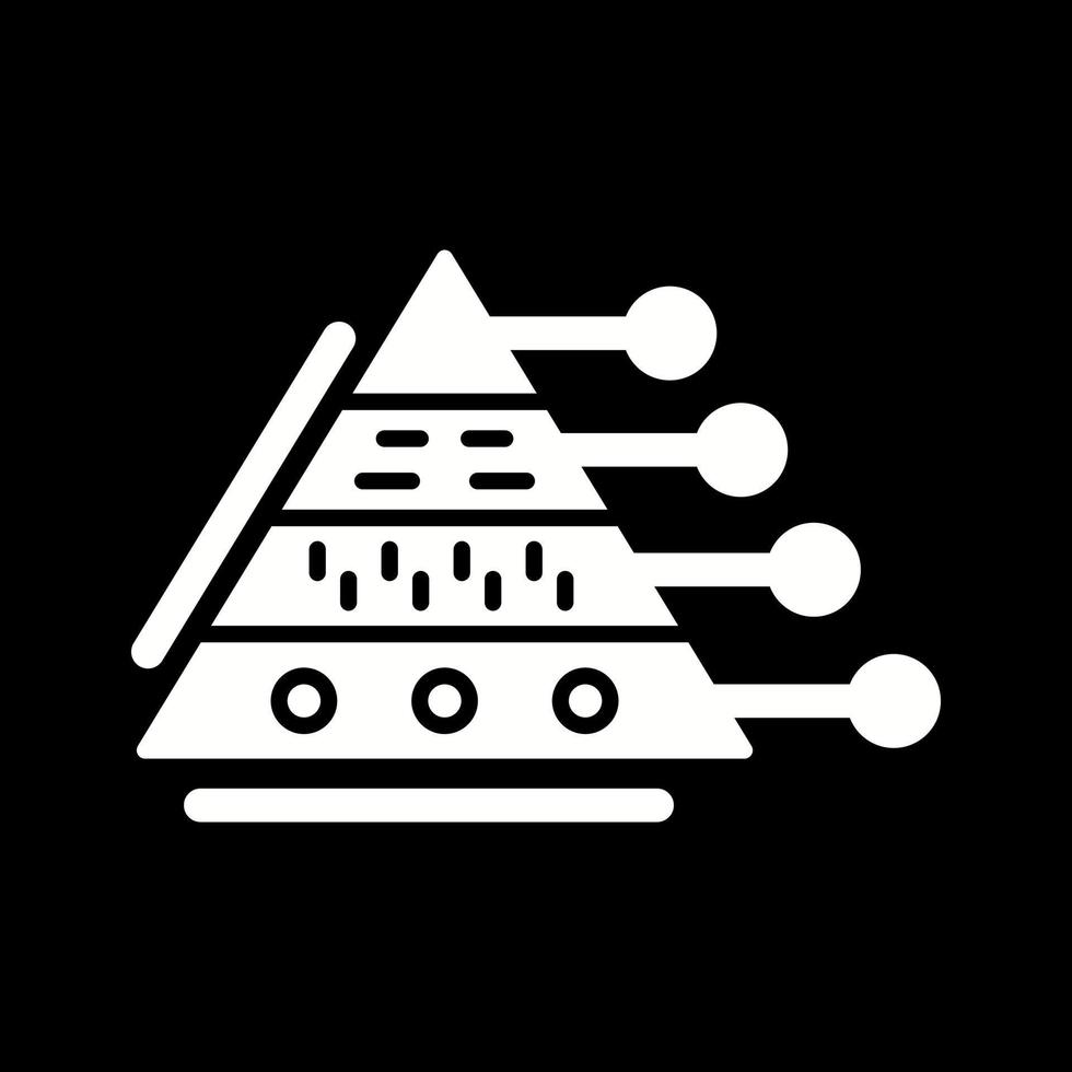 Pyramid Graph Vector Icon