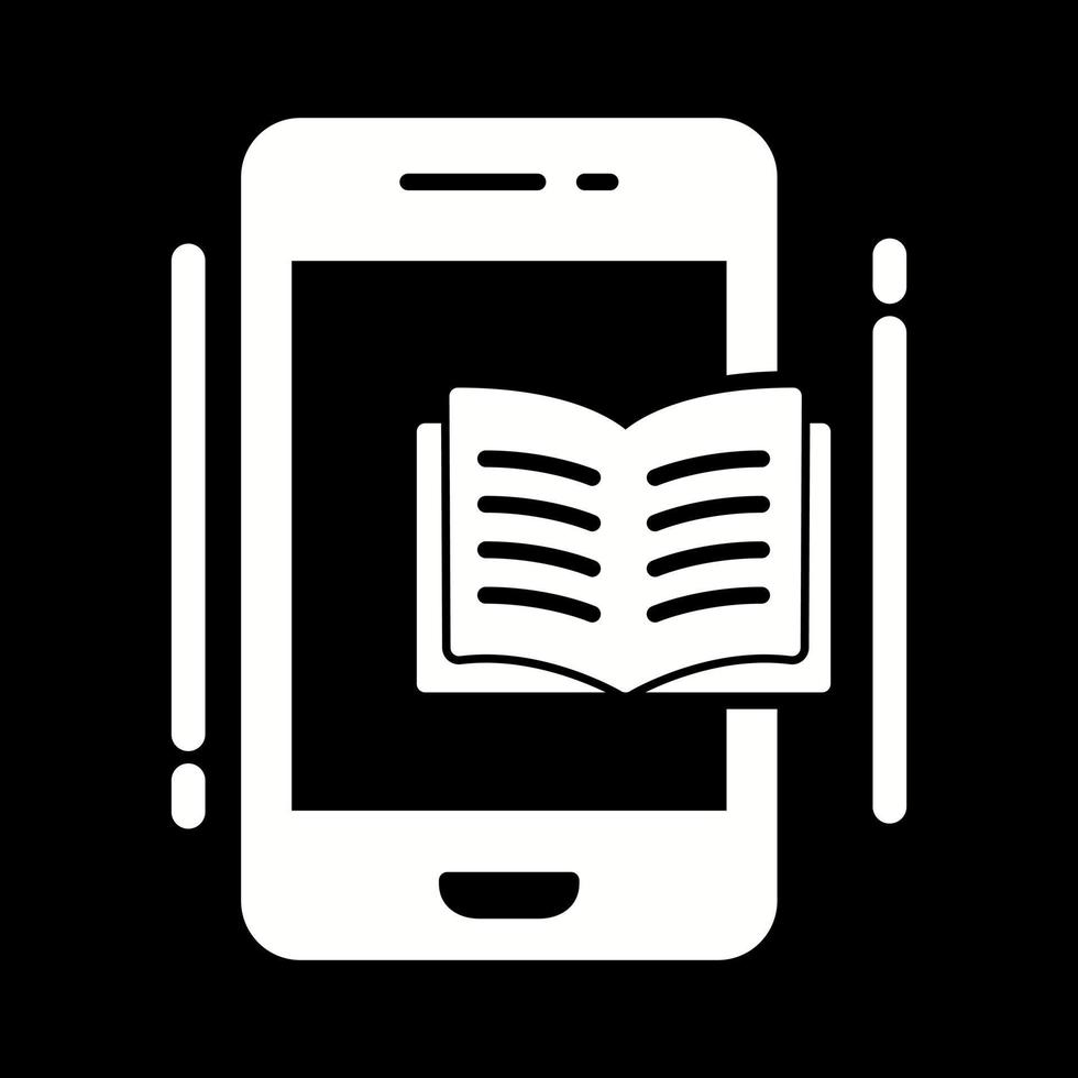 icono de vector de libro electrónico