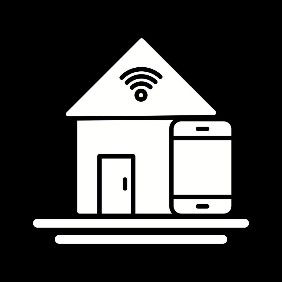 icono de vector de automatización del hogar