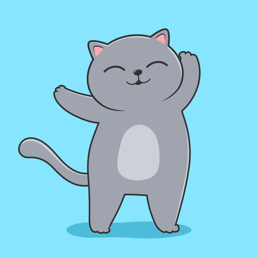 You Feel Sad Dance Doodle Vector Illustration Cute Dancing Cat Stock Vector  by ©SlyBrowney 198350862