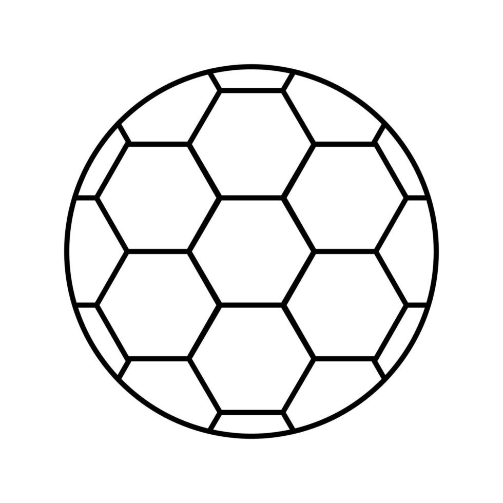ball soccer line icon vector illustration