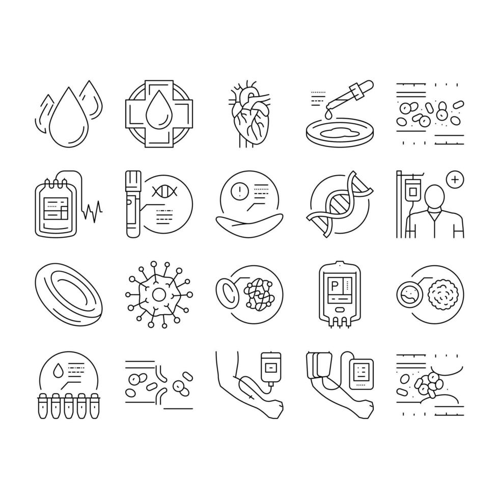 Blood Pressure Measuring Gadget Icons Set Vector