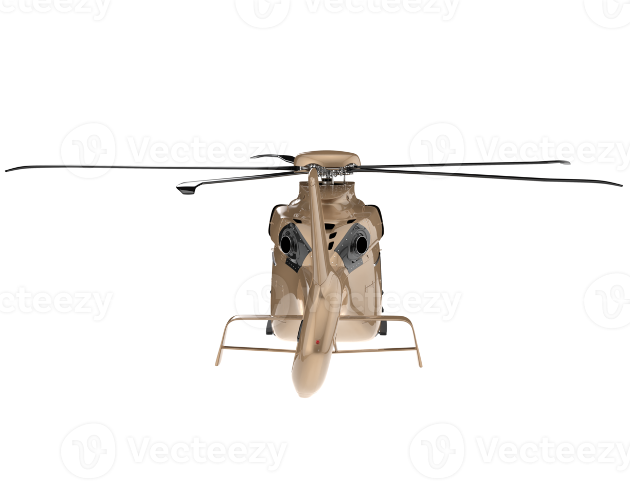 Helicopter isolated on transparent background. 3d rendering - illustration png