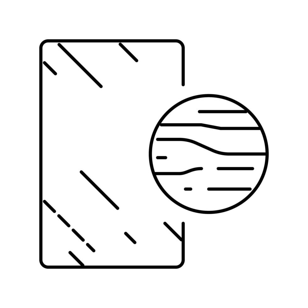 graphite mirror line icon vector illustration