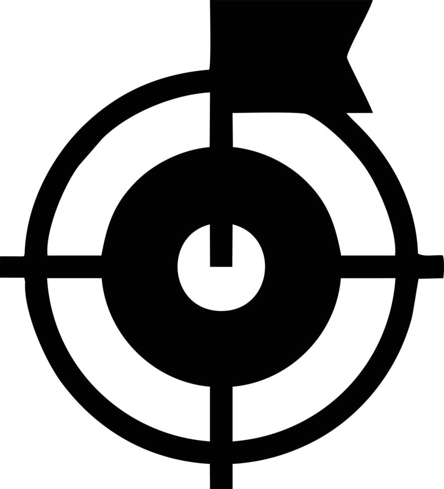 Target focus icon symbol vector image, illustration of the success goal icon concept. EPS 10