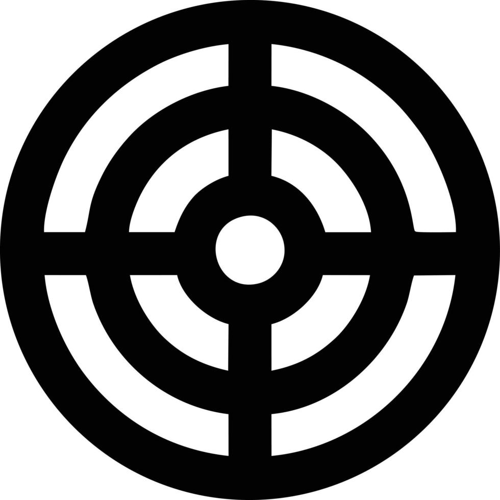 Target focus icon symbol vector image, illustration of the success goal icon concept. EPS 10