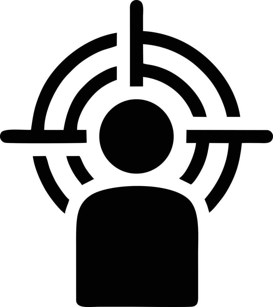 Target focus icon symbol vector image, illustration of the success goal icon concept. EPS 10