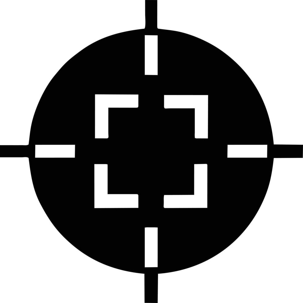 Target focus icon symbol vector image, illustration of the success goal icon concept. EPS 10