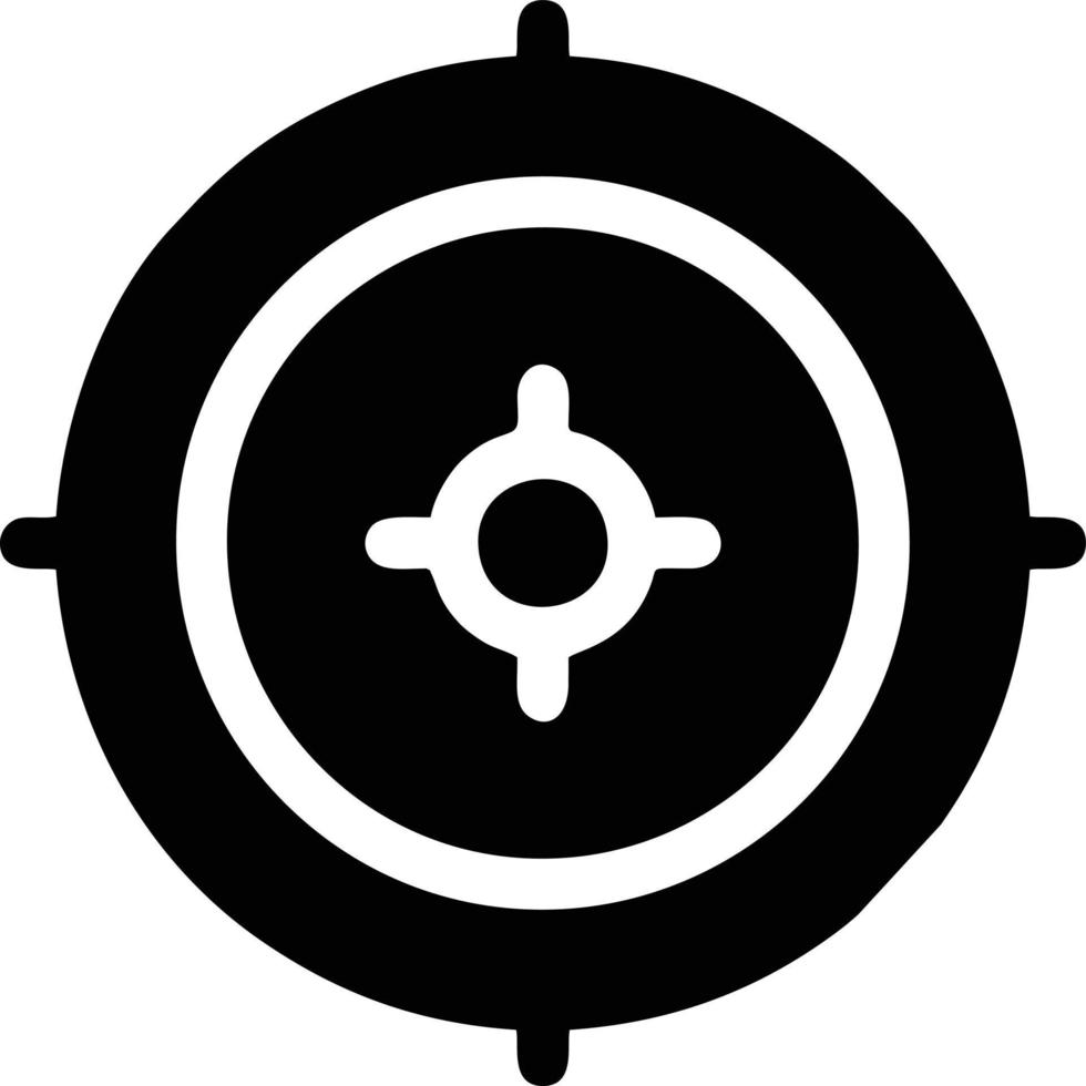 Target focus icon symbol vector image, illustration of the success goal icon concept. EPS 10