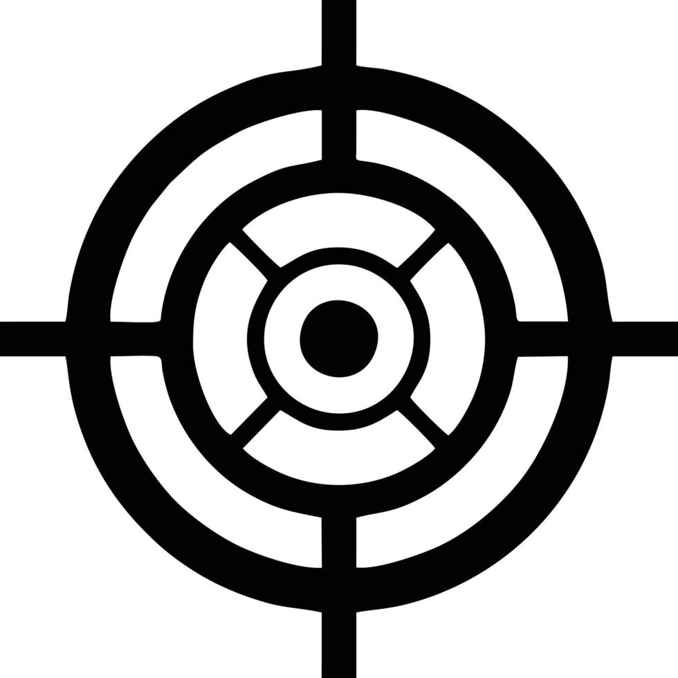 Target focus icon symbol vector image, illustration of the success goal icon concept. EPS 10