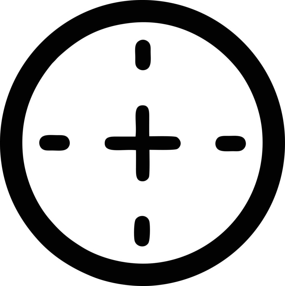 Target focus icon symbol vector image, illustration of the success goal icon concept. EPS 10